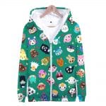 3D Animal Crossing Hooded Sweatshirt Zipper Hoodies