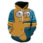 3D Cartoon Printing Hoodies - Homer Simpson And His Son Sweatshirt