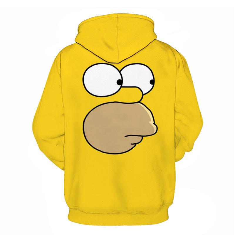 3D Cartoon Printing Hoodies - Homer Simpson And His Son Sweatshirt ...