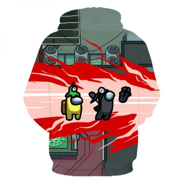 3D Digital Printed Among Us Zipper Hoodie Pullover Sweatshirt