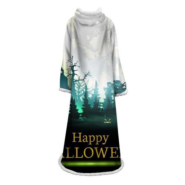 3D Digital Printed Blanket With Sleeves-Blanket Robe Halloween Party