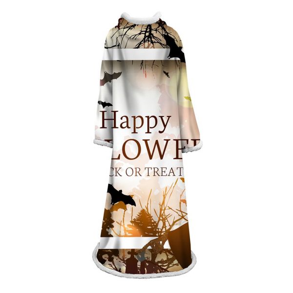 3D Digital Printed Blanket With Sleeves-Blanket Robe Halloween Party