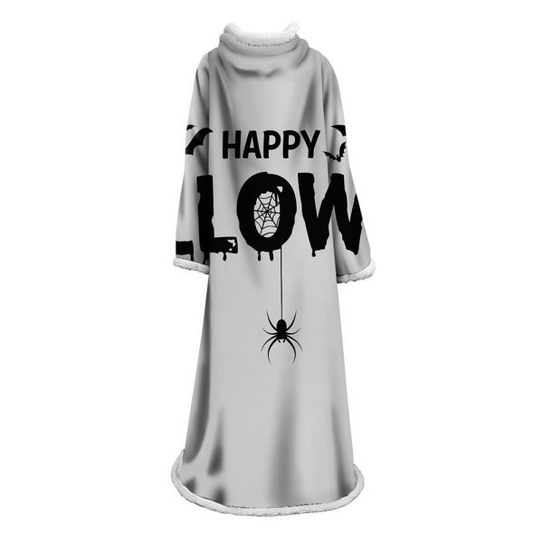 3D Digital Printed Blanket With Sleeves-Blanket Robe Halloween Party