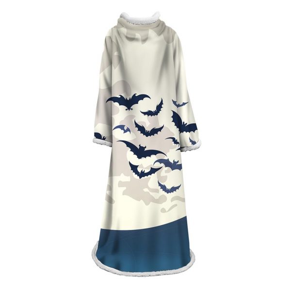 3D Digital Printed Blanket With Sleeves-Blanket Robe Halloween Party