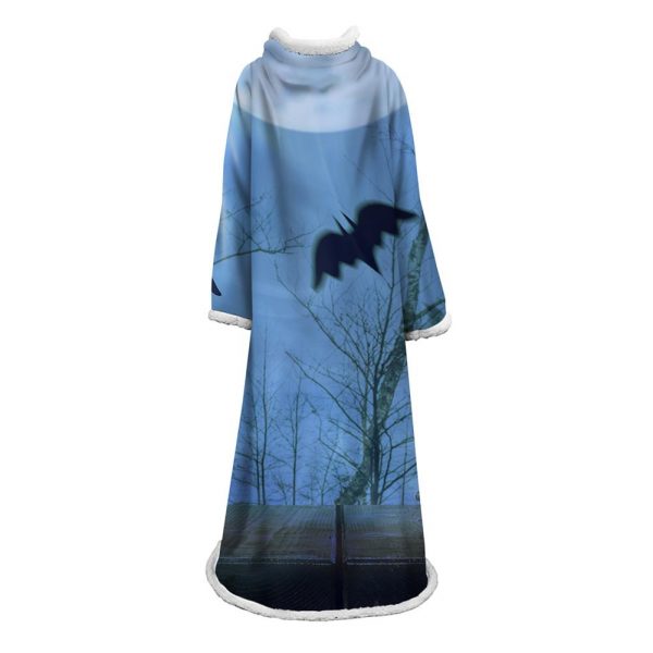 3D Digital Printed Blanket With Sleeves-Blanket Robe Halloween Party