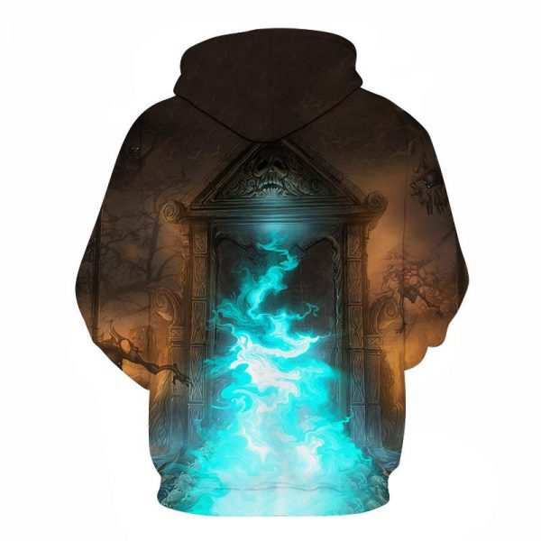 3D Digital Printed Blanket With Sleeves-Blanket Robe Halloween Party