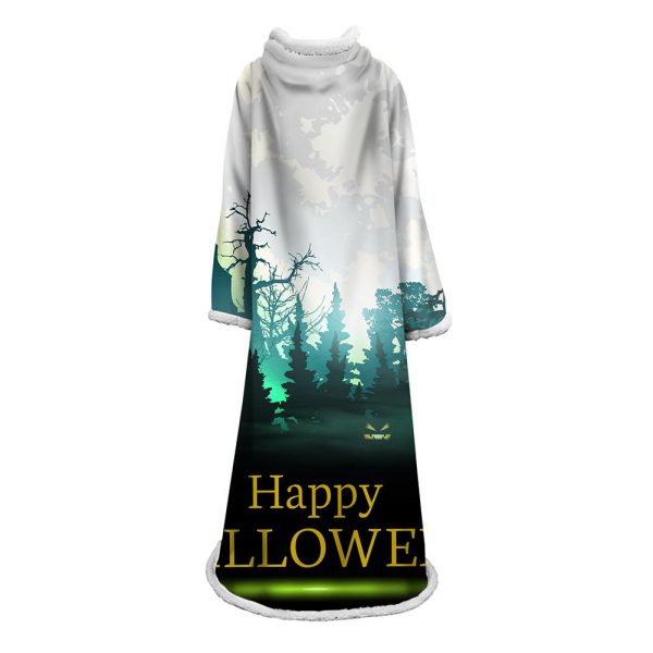 3D Digital Printed Blanket With Sleeves-Blanket Robe Halloween Party