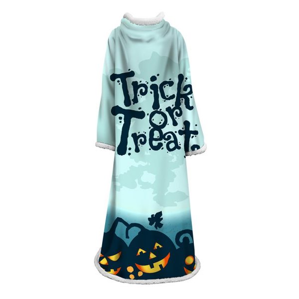 3D Digital Printed Blanket With Sleeves-Blanket Robe Halloween Party