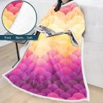 3D Digital Printed Blanket With Sleeves-Scale Blanket Robe