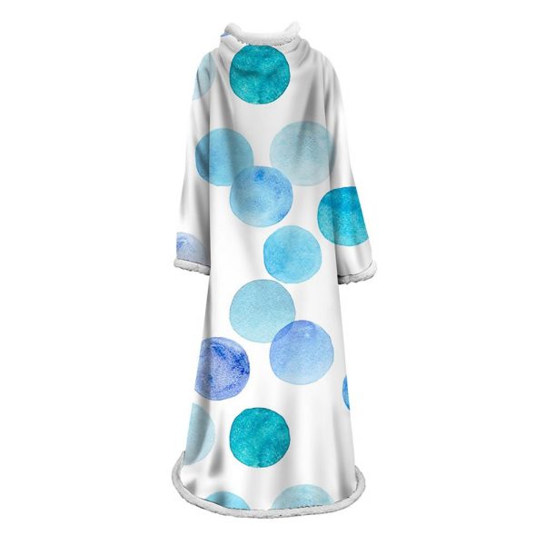 3D Digital Printed Plants Blanket With Sleeves-Leaves Blanket Robe