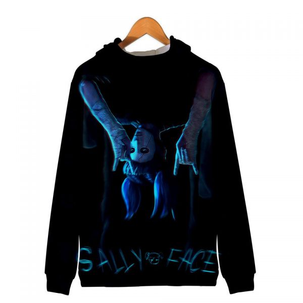 3D Digital Zip Sally Face Hoodies Sweatshirts