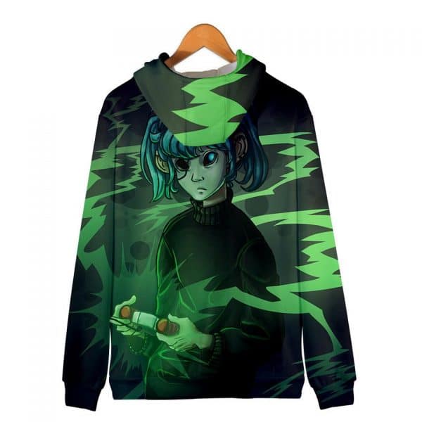 3D Digital Zip Sally Face Hoodies Sweatshirts