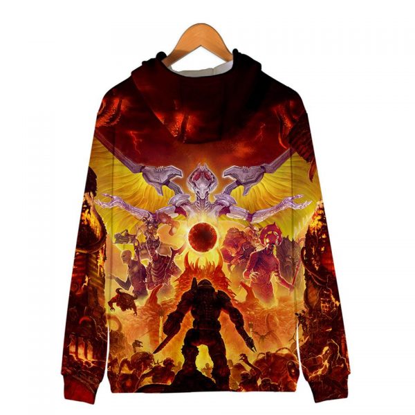 3D Movie Doom Eternal Zipper Hoodies Sweatshirts