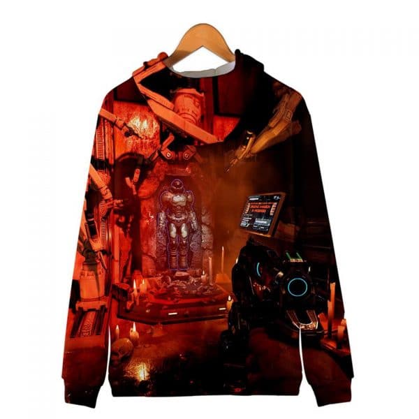 3D Movie Doom Eternal Zipper Hoodies Sweatshirts