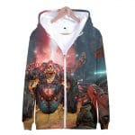 3D Movie Doom Eternal Zipper Hoodies Sweatshirts
