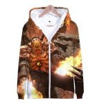3D Movie Doom Eternal Zipper Hoodies Sweatshirts