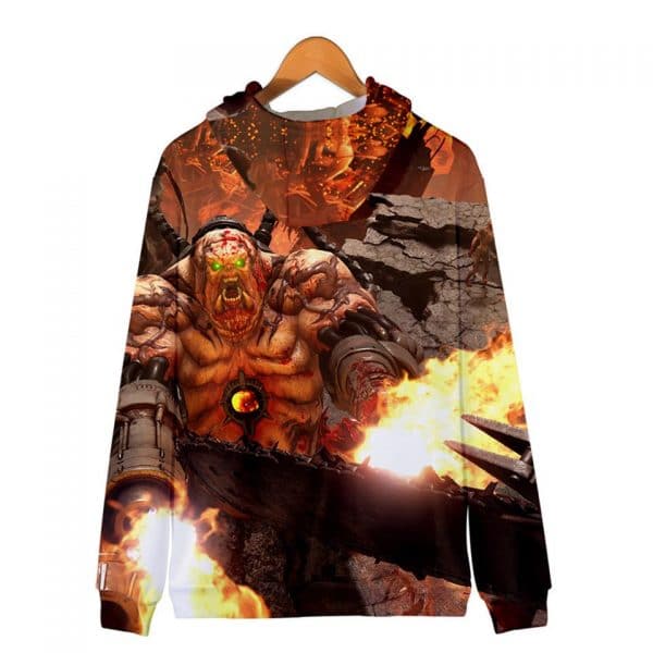 3D Movie Doom Eternal Zipper Hoodies Sweatshirts