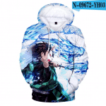 3D Print Anime Demon Slayer Hoodies Sweatshirts