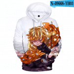 3D Print Anime Demon Slayer Hoodies Sweatshirts