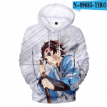 3D Print Anime Demon Slayer Hoodies Sweatshirts