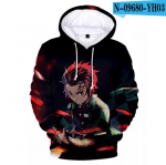 3D Print Anime Demon Slayer Hoodies Sweatshirts