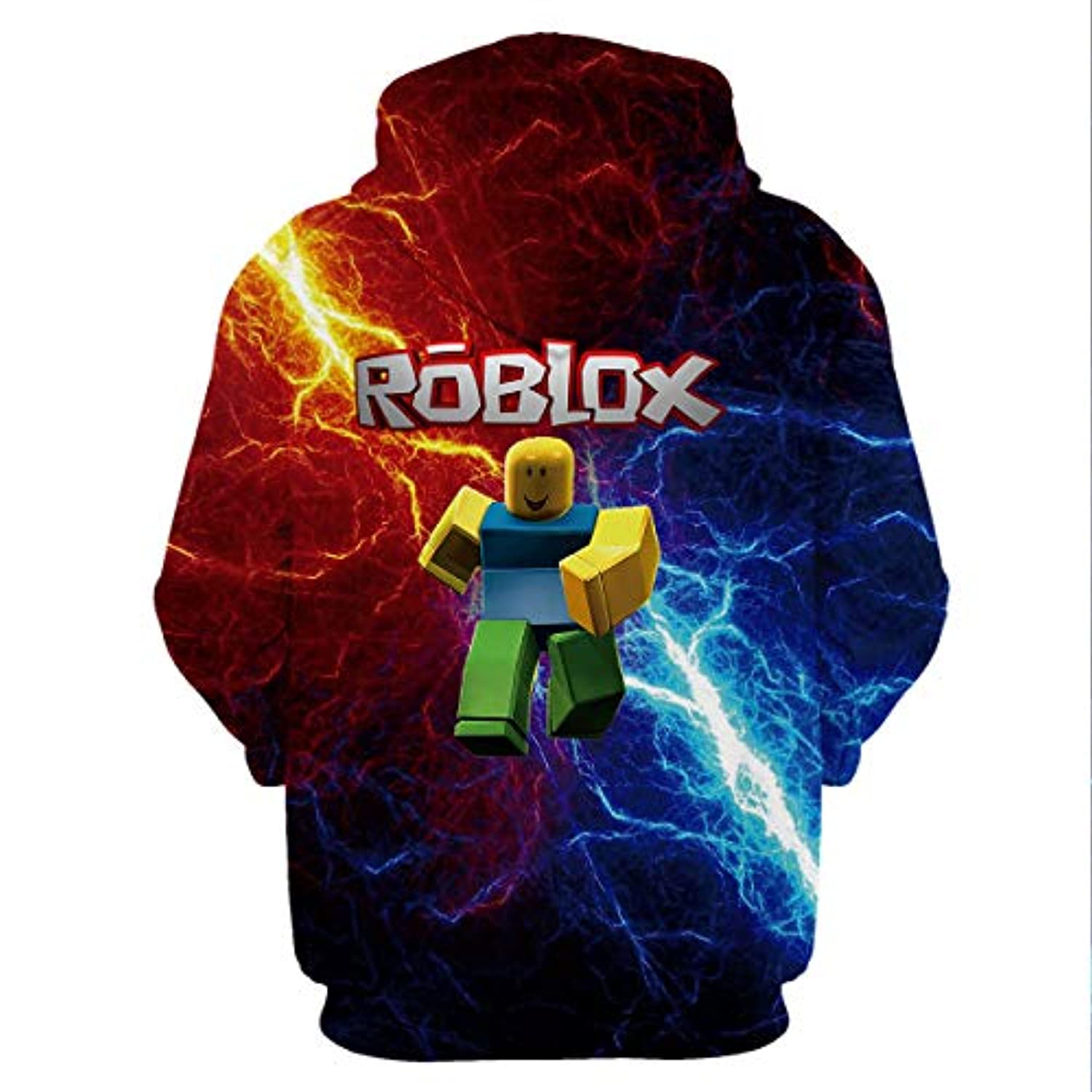 3D Print Cartoon Roblox Hoodie - Fashion Hooded Pullover Sweatshirt ...