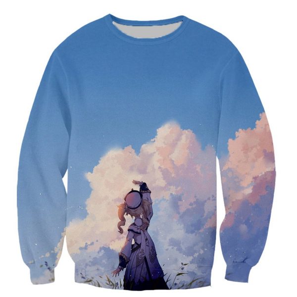 3D Print Genshin Impact Fashion Long Sleeves Hoodies Sweatshirts