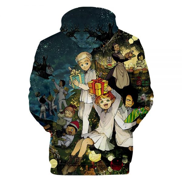 3D Print Hoodies - Anime The Promised Neverland Sweatshirts