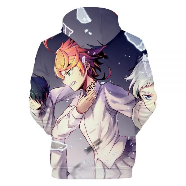 3D Print Hoodies - Anime The Promised Neverland Sweatshirts