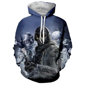 3D Print Rainbow Six Siege Sweatshirts Unisex Military Hoodies
