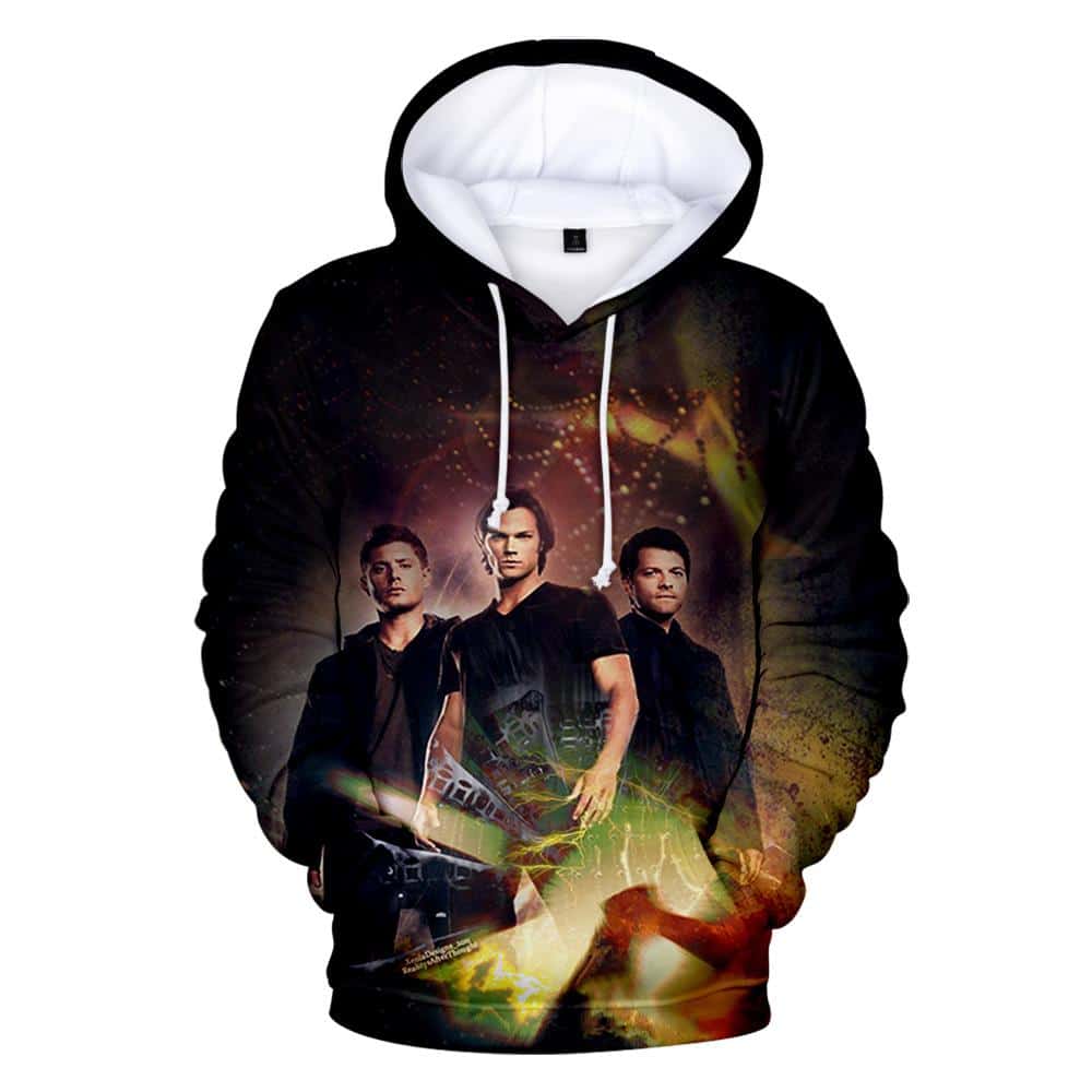 3D Print Supernatural Hoodie - Fashion Sweatshirt Trendy Streetwear