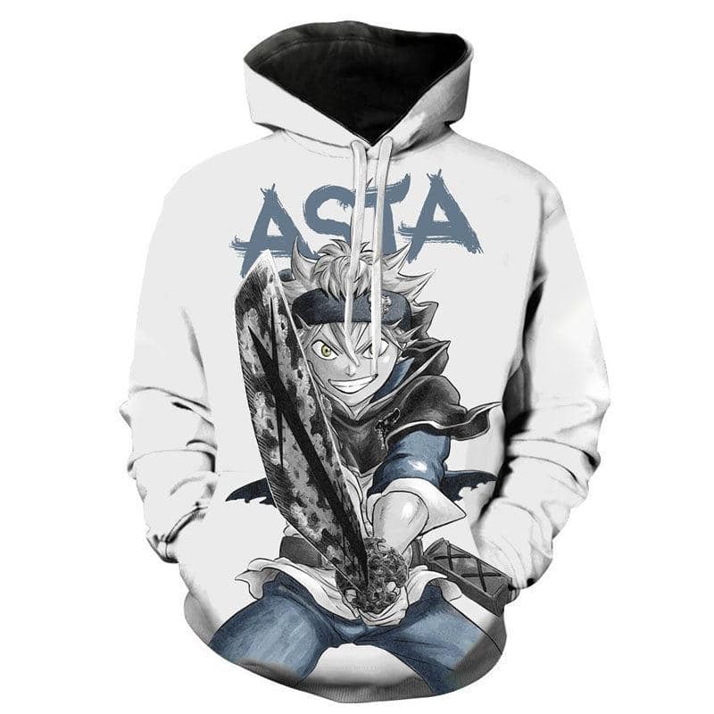 3D Printed Anime Black Clover Pullover Hoodies
