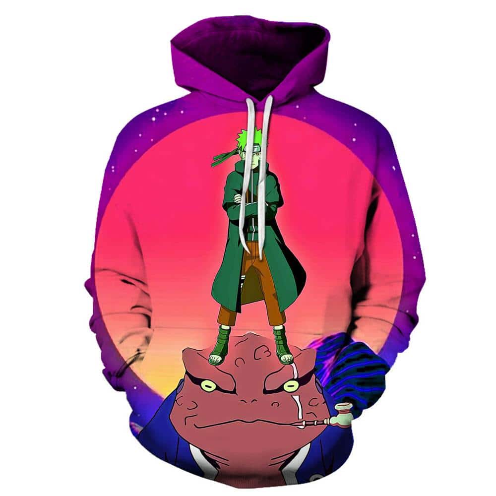 3D Printed Anime Hoodie-Naruto Hooded Casual Pullover