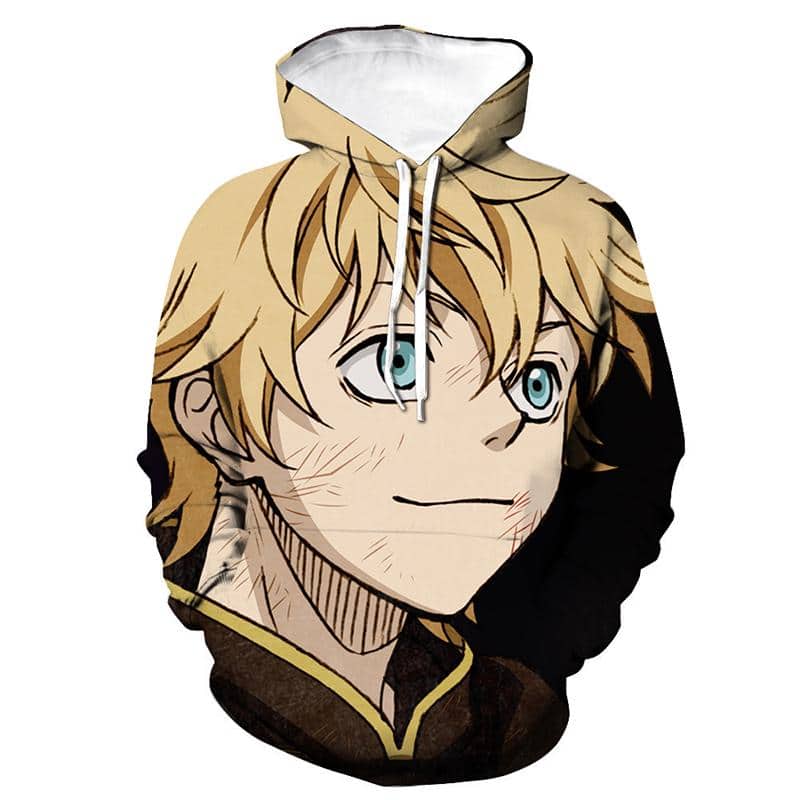 3D Printed Black Clover Hoodies - Anime Hooded Pullover