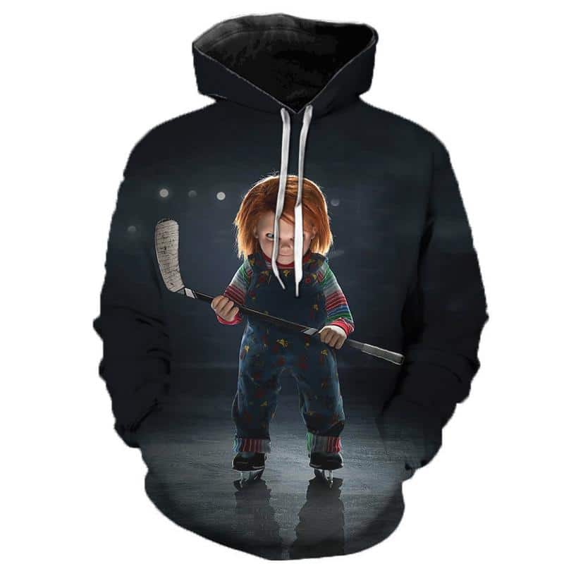 3D Printed Chucky Hoodies - Horror Movie Hooded Outerwear