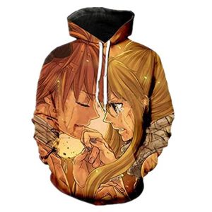 3D Printed Fairy Tail Casual Pullovers - Pouch Pocket Drawstring Hoodie
