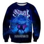 3D Printed Fashion Ghost Band Long Sleeves Hoodies Pullovers