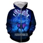 3D Printed Fashion Ghost Band Long Sleeves Hoodies Pullovers
