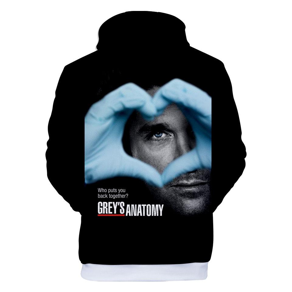 3D Printed Grays Anatomy Hoodies - Hooded Sweatshirt