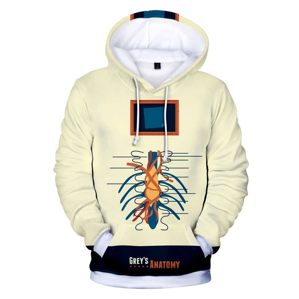 3D Printed Hooded Sweatshirt - Grays Anatomy Hoodies