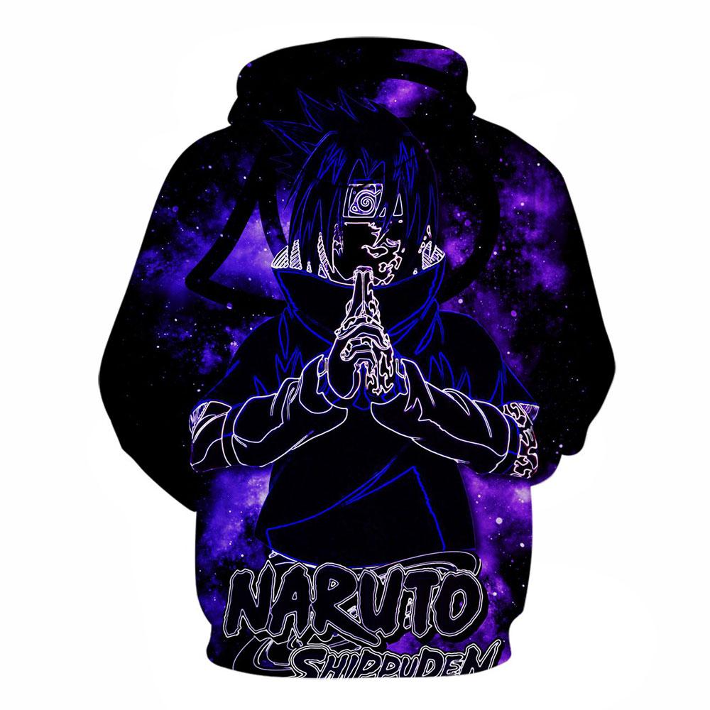 3D Printed Hoodie-Anime Naruto Hooded Casual Pullover
