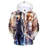 3D Printed Hoodie - Anime Sword Art Online Sweatshirt