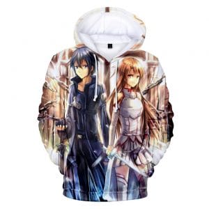 3D Printed Hoodie - Anime Sword Art Online Sweatshirt