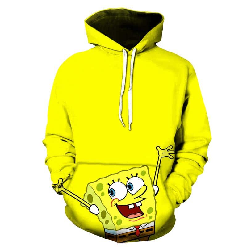 3D Printed Hoodie - SpongeBob SquarePants Hooded Sweatshirt