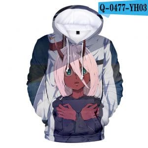 3D Printed Hoodies - Anime DARLING in The FRANXX Sweatshirt