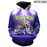 3D Printed Hoodies - Games Pokemon Sweatshirts