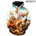 3D Printed Hoodies - Games Pokemon Sweatshirts