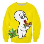 3D Printed Long Sleeves Sweatshirts - BoB Marley Weeds Blunts Hoodies