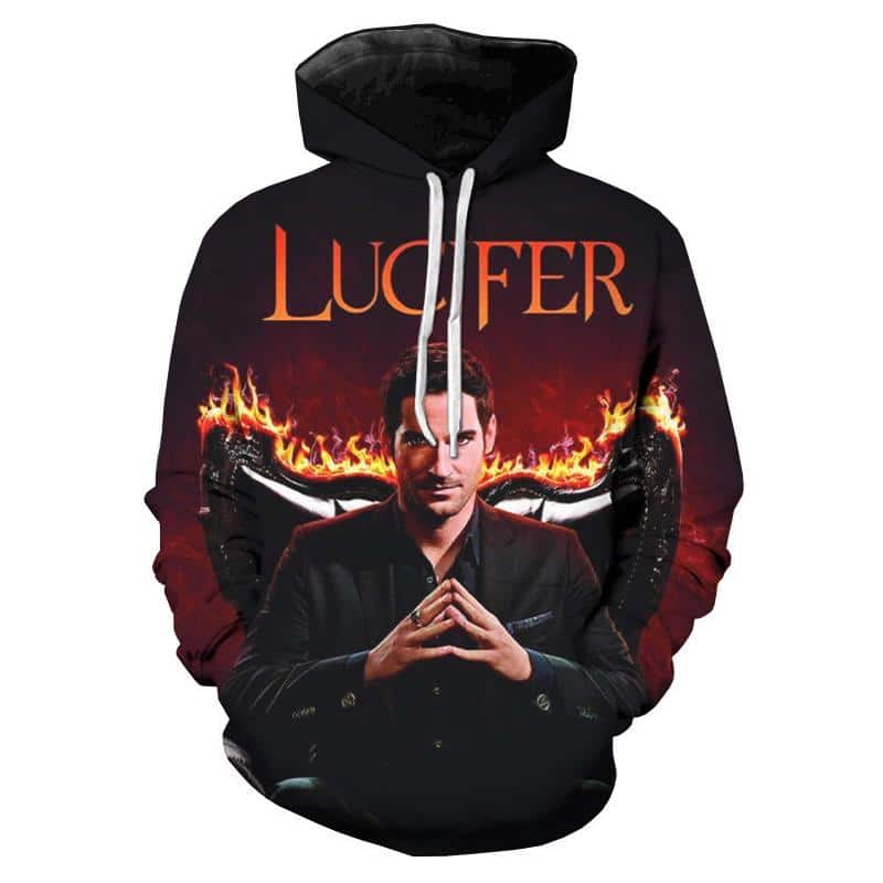 3D Printed Lucifer Hoodies - Unisex TV Series Sweatshirts