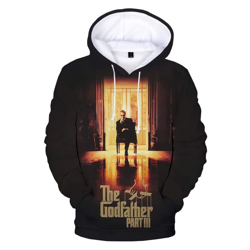 3D Printed Movie Hoodie - The Godfather Streetwear Pullover Sweatshirts
